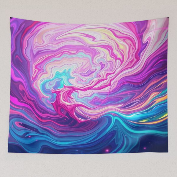 Item preview, Abstract Dreamscape – Flood of colors meets dynamic forms in surreal harmony designed and sold by FotoworldEdel.