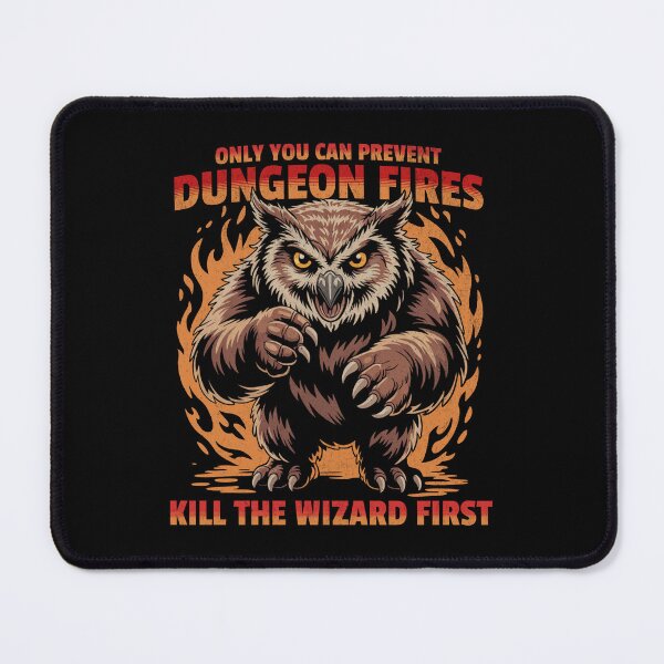 Item preview, Funny D&D Owlbear Only You Can Prevent Dungeon Fires designed and sold by sunburstrpg.