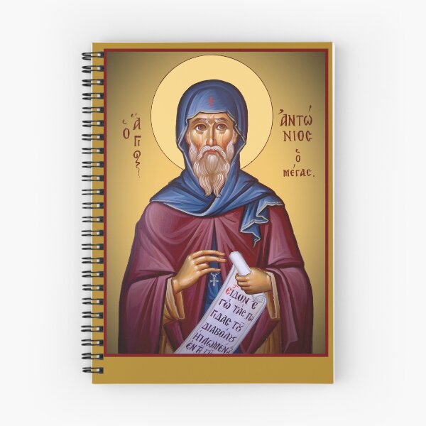 Item preview, Icon Saint Anthony the Great designed and sold by orthodox-icon.