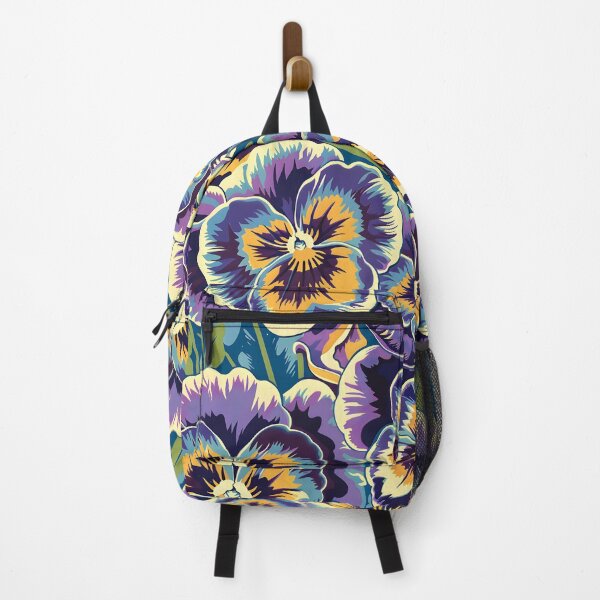 Item preview, Pansies Retro Flowers Floral Pattern designed and sold by SecretDicer.
