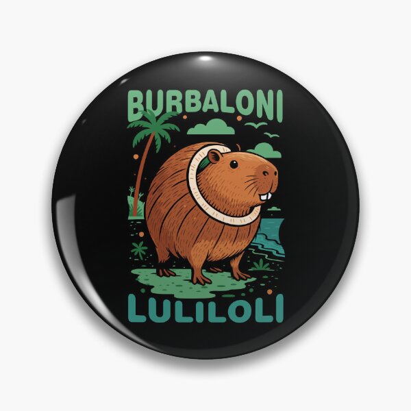 Item preview, Burbaloni Luliloli Capybara Italian Brainrot Memes Dark designed and sold by Sitchko.