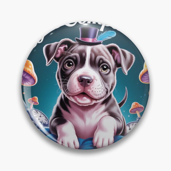 Item preview, Pitbull puppy in a surreal style. designed and sold by Lilashakti ⭐️ ⭐️ ⭐️ ⭐️ ⭐️.