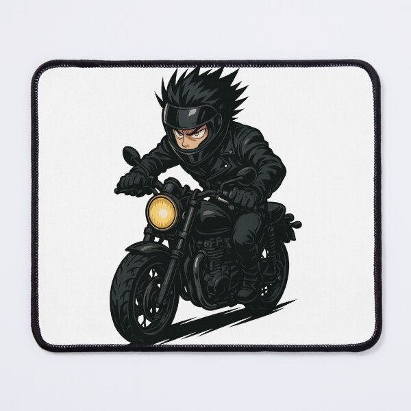 Item preview, Anime Funny Motorcycle Boy, Man on the motorcycle, Moto passion designed and sold by Cr320.