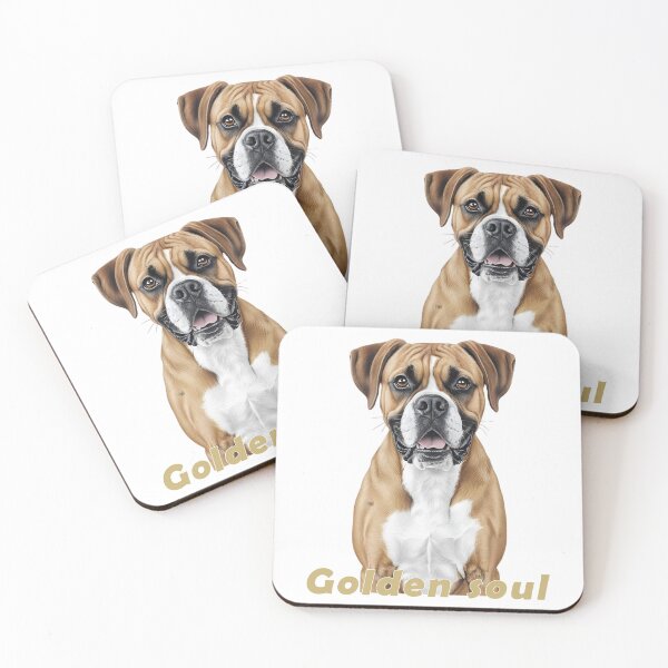 Item preview, Golden Boxer – Golden Soul designed and sold by Pawtraitvibes.