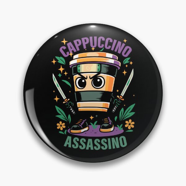 Item preview, Cappuccino Assassino Italian Brainrot Memes Dark designed and sold by Sitchko.