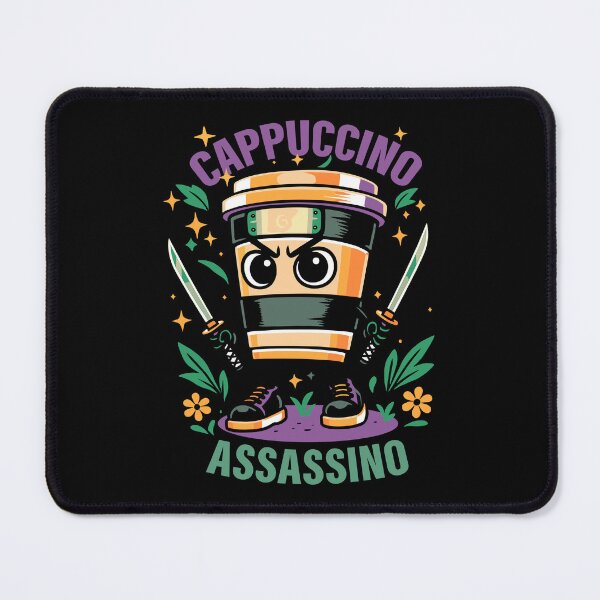 Item preview, Cappuccino Assassino Italian Brainrot Memes Dark designed and sold by Sitchko.
