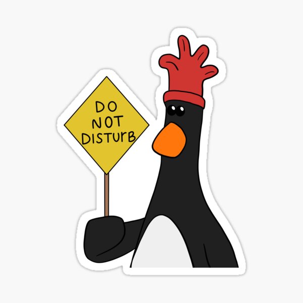 Vista previa del artículo con la obra «Plumas McGraw - No molestar - Ilustración divertida de dibujos animados de Wallace y Gromit», diseñado y vendido por CraftyScamp.