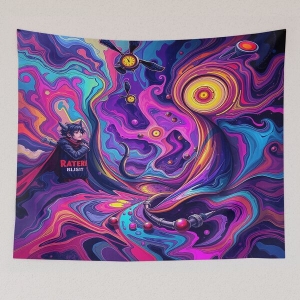 Item preview, Vibrant Abstract Dreamscape – Flood of colors meets dynamic forms in surreal harmony designed and sold by FotoworldEdel.