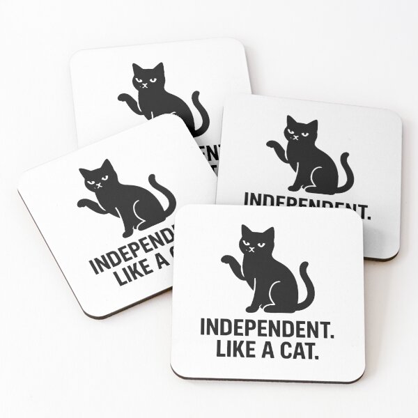 Item preview, INDEPENDENT LIKE A CAT designed and sold by TheWonkyEaselCo.