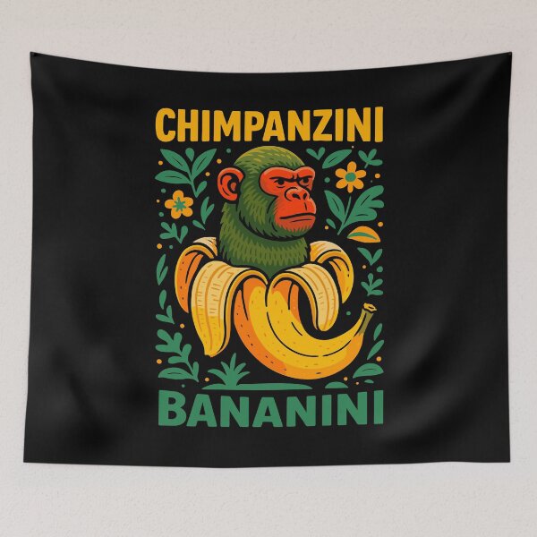 Item preview, Chimpanzini Bananini Italian Brainrot Memes Dark designed and sold by Sitchko.