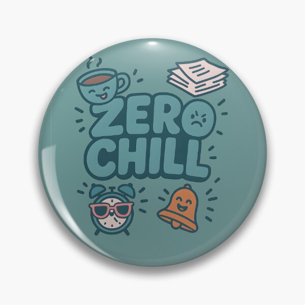 Item preview, Zero Chill: Trendy Whimsical Vector Design with Cheeky Stress Icons designed and sold by TrendznHitz.