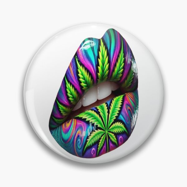 Item preview, Crazy Weed Lips; designed and sold by StickerApe.