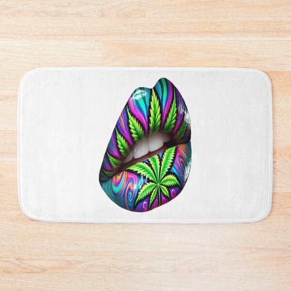 Item preview, Crazy Weed Lips; designed and sold by StickerApe.