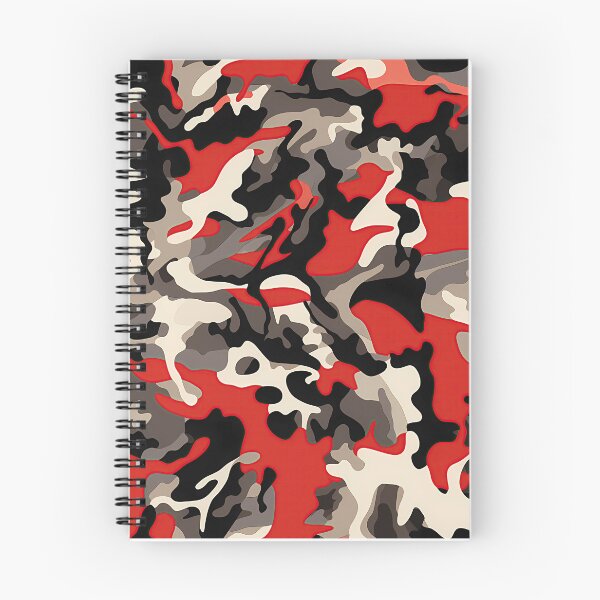 Item preview, Bold Red & Neutral Camouflage Pattern – Modern Urban Camo Design designed and sold by YourPrettyHome.