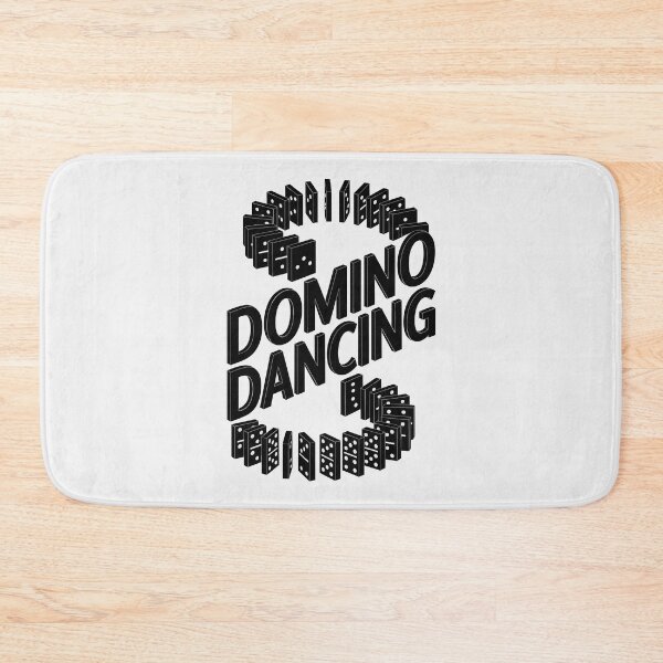 Item preview, Domino Dancing 90s Song  – Retro Black and White Domino Typography Design designed and sold by paulo silveira.