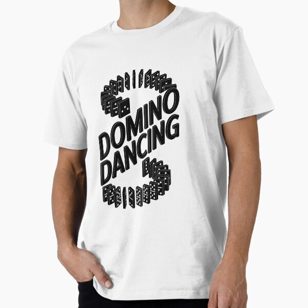 Item preview, Domino Dancing 90s Song  – Retro Black and White Domino Typography Design designed and sold by paulo silveira.