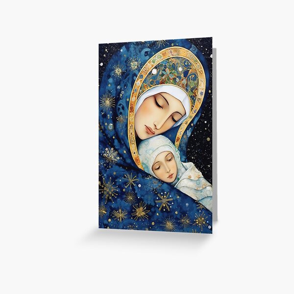 Item preview, Snowfall's Embrace - Our Lady's Tender Care - Our Lady of the Snows designed and sold by SanctifiedSouls.