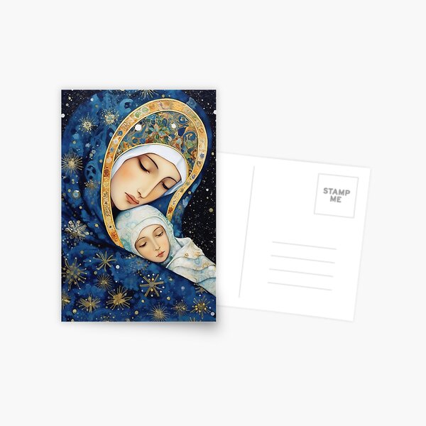 Item preview, Snowfall's Embrace - Our Lady's Tender Care - Our Lady of the Snows designed and sold by SanctifiedSouls.