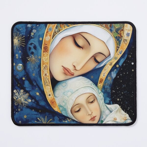 Item preview, Snowfall's Embrace - Our Lady's Tender Care - Our Lady of the Snows designed and sold by SanctifiedSouls.