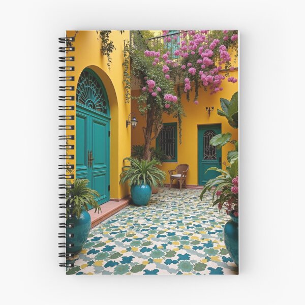 Item preview, Sunny Courtyard Escape Notebook designed and sold by AlexeyevZurga.