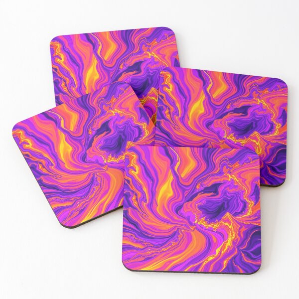 Item preview, Explosive Energy – Vivid Abstract Art in Purple & Orange! A mesmerizing fusion of color & movement. designed and sold by FotoworldEdel.