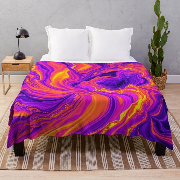 Artikelvorschau, Explosive Energy – Vivid Abstract Art in Purple & Orange! A mesmerizing fusion of color & movement. entworfen und verkauft von FotoworldEdel.