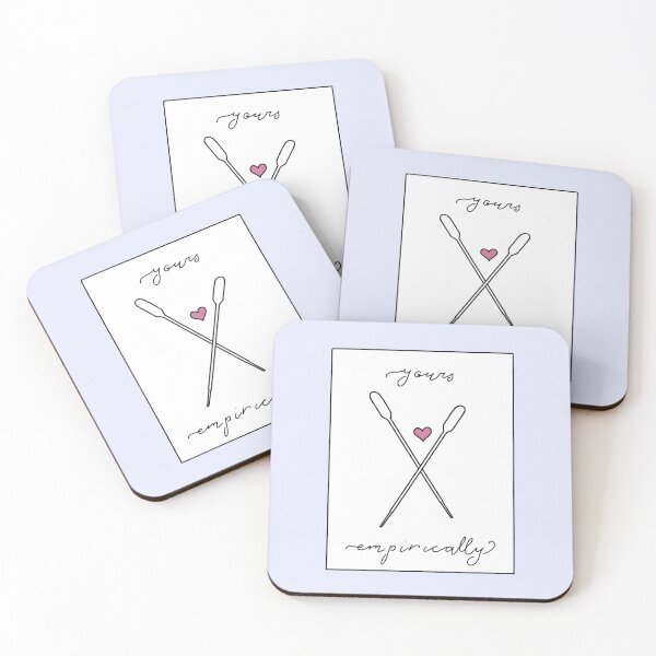 Item preview, Yours empirically--pipettes (Lilac purple background, square border) designed and sold by Itinlea.