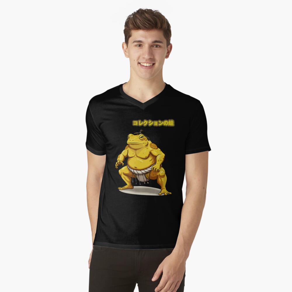 Vista previa del artículo con la obra «Camiseta de cuello en V», diseñado y vendido por FotoLibreStudio.