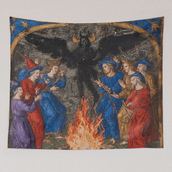 Item preview, Medieval Witches Sabbath Art designed and sold by TheDarkWardrobe.