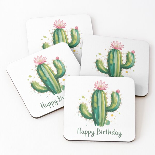 Item preview, Happy Birthday Cactus designed and sold by ArtQueen777.