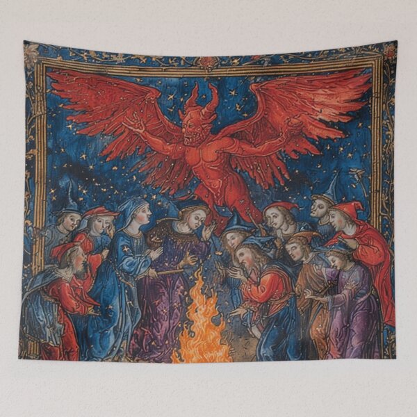 Item preview, Medieval Witches Sabbath Art designed and sold by TheDarkWardrobe.