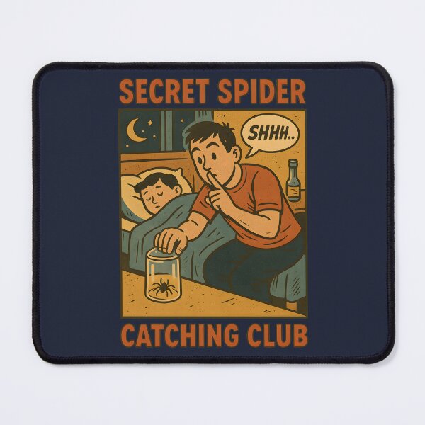 Item preview, Secret Spider Catching Club – Vintage Comic Style designed and sold by celtveor.
