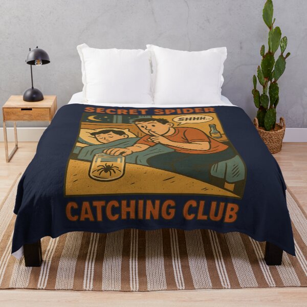 Item preview, Secret Spider Catching Club – Vintage Comic Style designed and sold by celtveor.