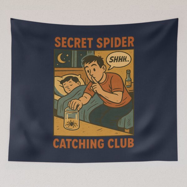 Item preview, Secret Spider Catching Club – Vintage Comic Style designed and sold by celtveor.