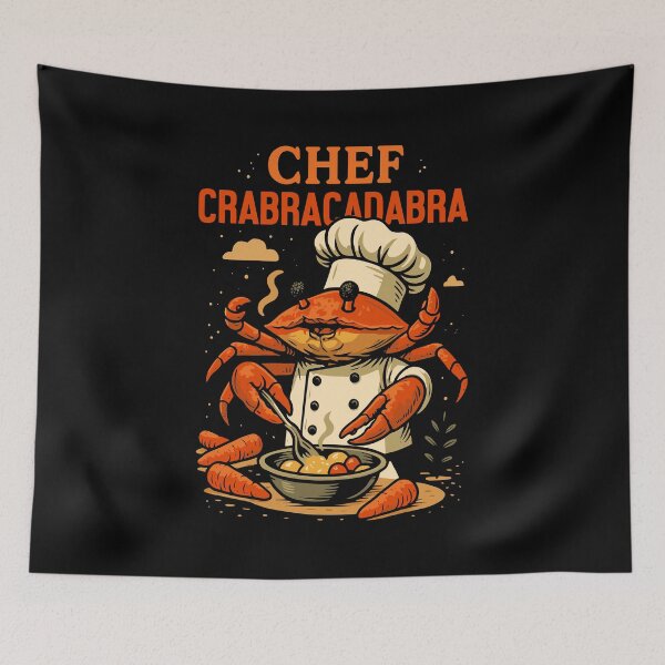 Item preview, Chef Crabracadabra Italian Brainrot Memes Dark designed and sold by Sitchko.