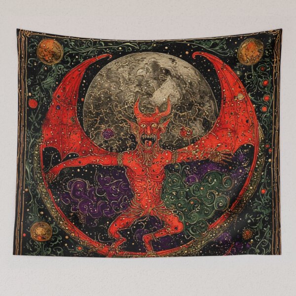 Item preview, Medieval Devil Art designed and sold by TheDarkWardrobe.