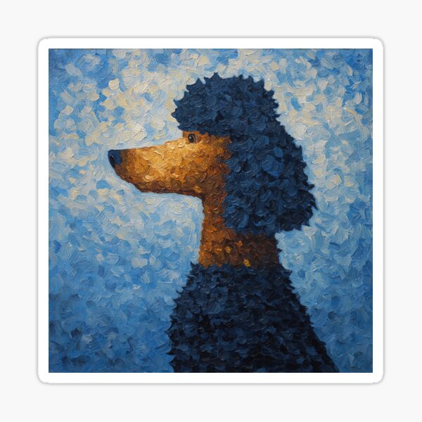 Item preview, Poodle | Post-impressionist painting style designed and sold by ComicsFactory.