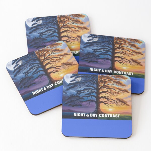 Item preview, Night and Day Contrast - Split Tree Design designed and sold by PrintHorizonD.