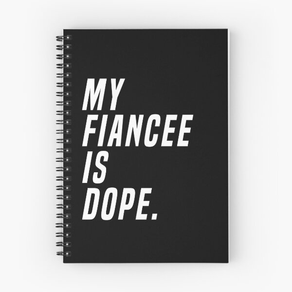 Item preview, My Fiancee Is Dope Valentines Day Funny Engagement Shirt designed and sold by LookTwice.