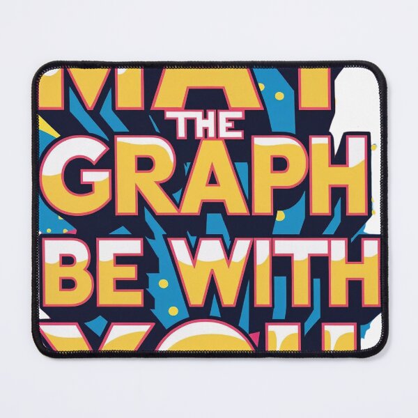 Item preview, May the Graph be with you nerdy design designed and sold by Forest Aura Vibes.