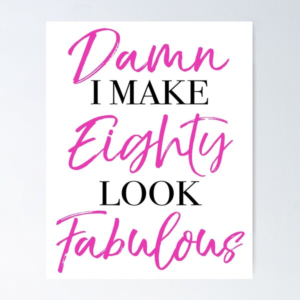Item preview, 80th Birthday Attitude designed and sold by thepixelgarden.