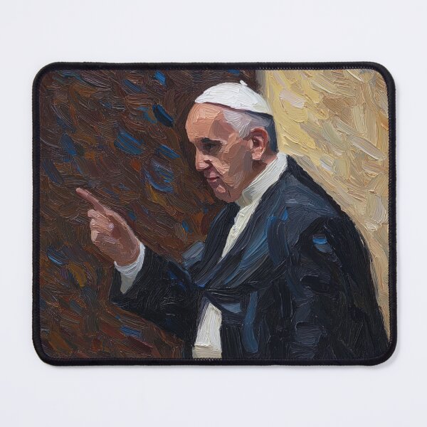 Item preview, Pope Francis | Post-impressionist painting style designed and sold by ComicsFactory.