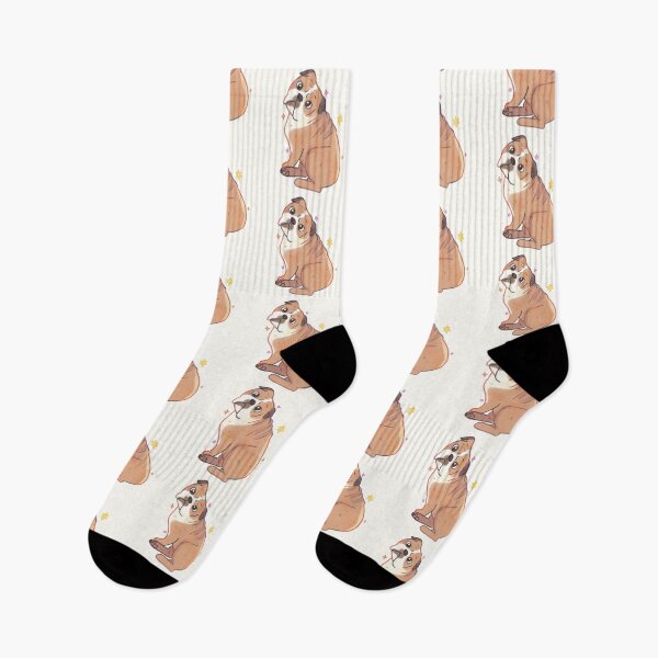 Item preview, bulldog illustration  designed and sold by Mayarartsy.