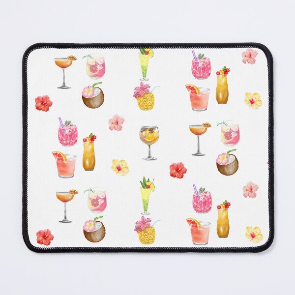 Item preview, Watercolor Tropical Drinks and Flowers  designed and sold by silviaol.