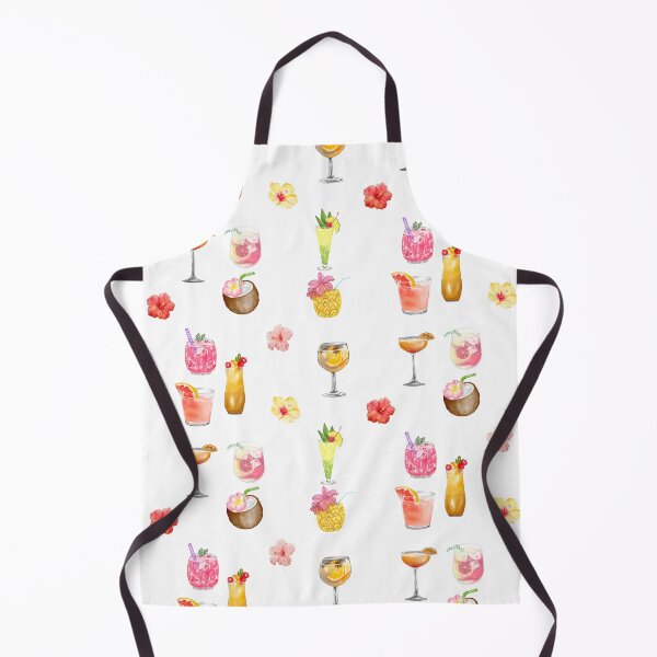 Item preview, Watercolor Tropical Drinks and Flowers designed and sold by silviaol.