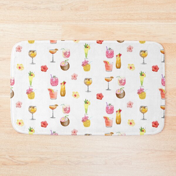 Item preview, Watercolor Tropical Drinks and Flowers  designed and sold by silviaol.