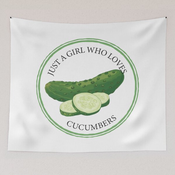 Item preview, Just a Girl Who Loves Cucumbers designed and sold by bolimj.