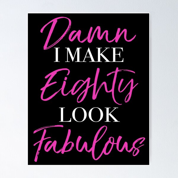 Item preview, 80th Birthday Attitude designed and sold by thepixelgarden.