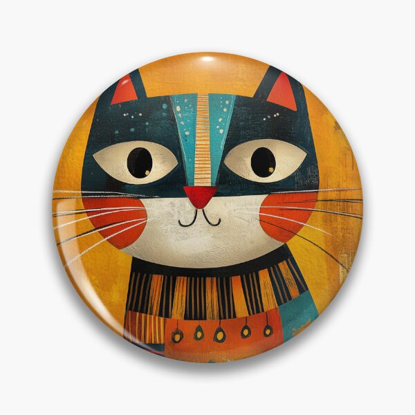 Item preview, Folk Cat Risograph For Kids designed and sold by sheprint.