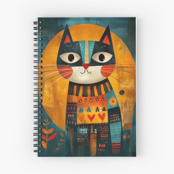 Item preview, Folk Cat Risograph For Kids designed and sold by sheprint.